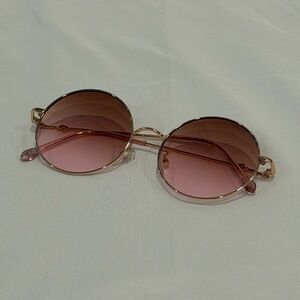 Round Pink Sunglasses